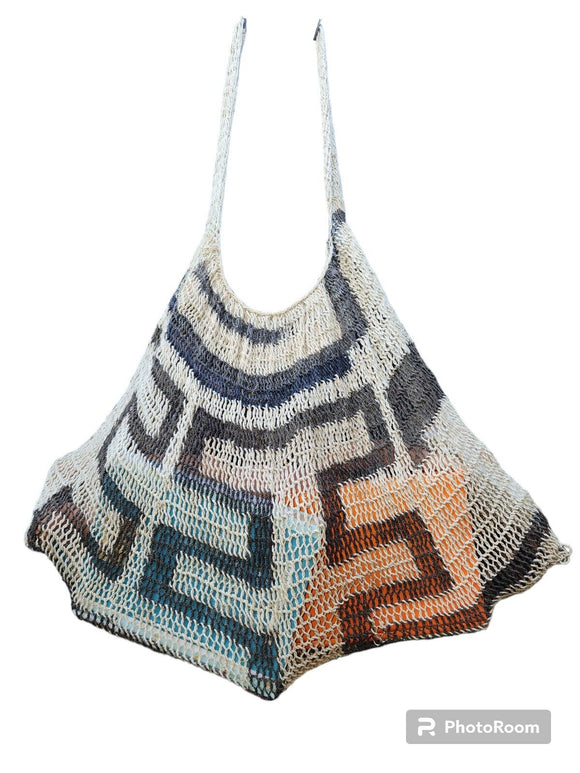 Natural Fibre Traditional String Bag